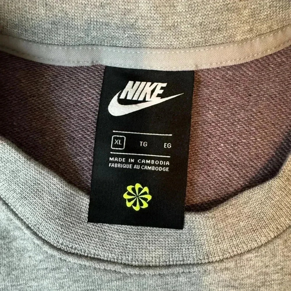 Nike Sportswear Crew FT M2Z DK GREY HEATHER - Picture 4 of 4
